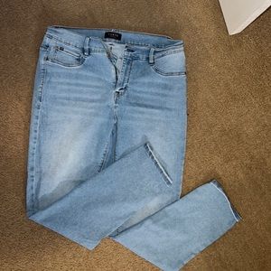 Curve Appeal Essential Skinny Tummy Control Light Wash Skinny Jeans size 10/30